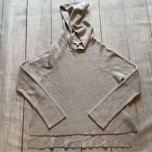 Athleta Light Grey Rest Day Hoodie Sweater Size Small